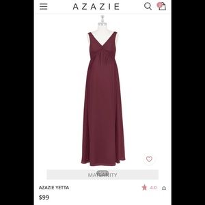 Azazie Cabernet maternity dress